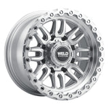 Weld Off-Road Swift 17x9in 6x135 / 6x139.7 BP ET-12 106.1mm CB - Gloss Silver Machined Wheel & Ring