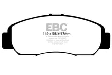 Cargar imagen en el visor de la galería, EBC 06-11 Acura CSX (Canada) 2.0 Greenstuff Front Brake Pads