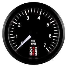 Cargar imagen en el visor de la galería, Autometer Stack Instruments 52mm 0-7 BAR M10 (M) Mechanical Oil Pressure Gauge - Black