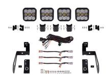 Cargar imagen en el visor de la galería, Diode Dynamics Jeep JK SS5 4-Pod CrossLink Grille Lightbar Kit Sport - White Combo