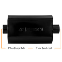 Cargar imagen en el visor de la galería, Mishimoto Muffler with 3in Center Inlet/Outlet - Angled Tip - Black