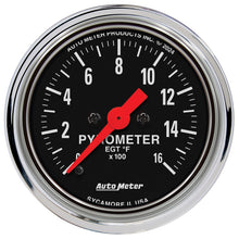 Cargar imagen en el visor de la galería, Autometer Traditional Chrome 2-1/16in 0-1600 Deg F Digital Stepper Motor Pyrometer
