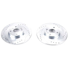 Cargar imagen en el visor de la galería, Power Stop 17-19 Fiat 124 Spider Rear Evolution Drilled &amp; Slotted Rotors - Pair