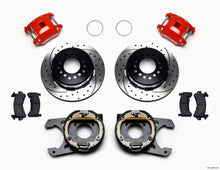 Cargar imagen en el visor de la galería, Wilwood D154 P/S P-B Kit Drilled-Red 12 Bolt 2.75in offset Staggered Shock