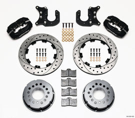 Wilwood Forged Dynalite P/S Rear Kit Drilled Rotor Mopar/Dana 2.36in Off w/Snap Ring Bearing