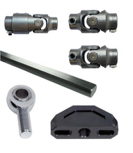Cargar imagen en el visor de la galería, Ridetech Universal High Clearance Steering U-Joint Kit - 1in-48 Spline to 3/4in-36 Spline
