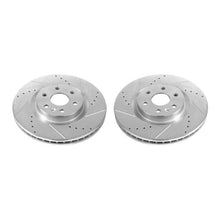 Cargar imagen en el visor de la galería, Power Stop 10-16 Cadillac SRX Front Evolution Drilled &amp; Slotted Rotors - Pair