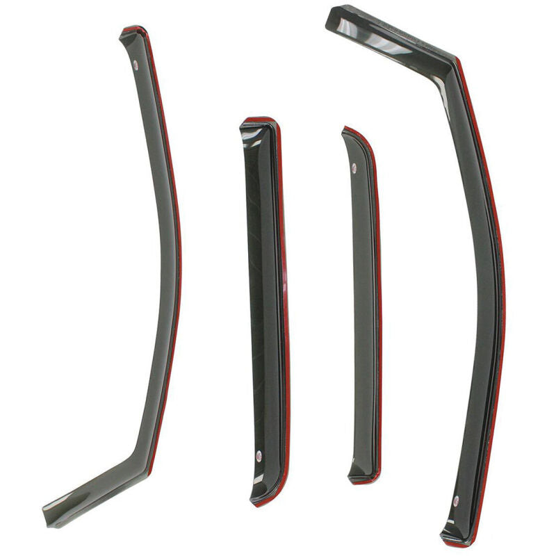 Westin 2007-2018 Toyota Tundra Double Cab In-Channel Wind Deflector 4pc - Smoke