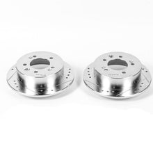 Cargar imagen en el visor de la galería, Power Stop 07-10 Hyundai Elantra Rear Evolution Drilled &amp; Slotted Rotors - Pair