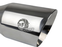 Cargar imagen en el visor de la galería, aFe MACH Force-Xp Univ 304 SS Double-Wall Clamp-On Exhaust Tip - Polished - 3in Inlet - 4.5in Outlet