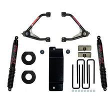 Cargar imagen en el visor de la galería, Skyjacker 14-16 GM 1500 4WD (w/Alum or Steel UCA) 3.5-4in UCA Lift Kit w/Rear Black Max B8500 Shocks