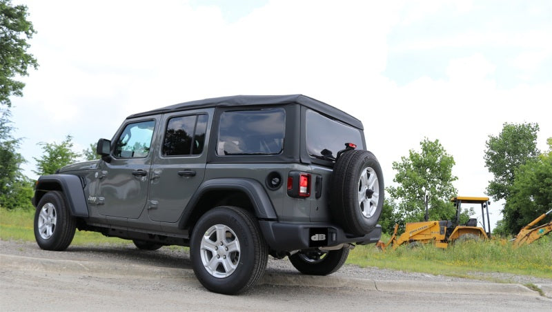 Corsa 2018-2024 Jeep Wrangler JL 2.5in Dual Rear Turn Down Exit Sport Axle-Back Exhaust