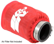 Cargar imagen en el visor de la galería, K&amp;N Drycharger Air Filter Wrap - Round Straight - Red Closed Top 3in Inside Dia x 4in Height