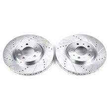 Cargar imagen en el visor de la galería, Power Stop 06-09 Pontiac Solstice Front Evolution Drilled &amp; Slotted Rotors - Pair