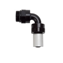 Cargar imagen en el visor de la galería, Russell Hose End Crimp On 10 Sae Port Male To -8 Hose 90 Deg Swivel Blk Anodized