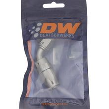 Cargar imagen en el visor de la galería, DeatschWerks 6AN Female Flare Swivel 60-Degree Hose End CPE Anodized DW Titanium