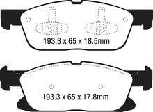 Cargar imagen en el visor de la galería, EBC 15+ Ford Edge 2.0 Turbo FWD Ultimax2 Front Brake Pads