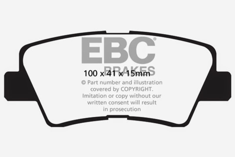 EBC 09-11 Hyundai Azera 3.3 Greenstuff Rear Brake Pads