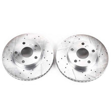 Cargar imagen en el visor de la galería, Power Stop 05-15 Toyota Tacoma Front Evolution Drilled &amp; Slotted Rotors - Pair