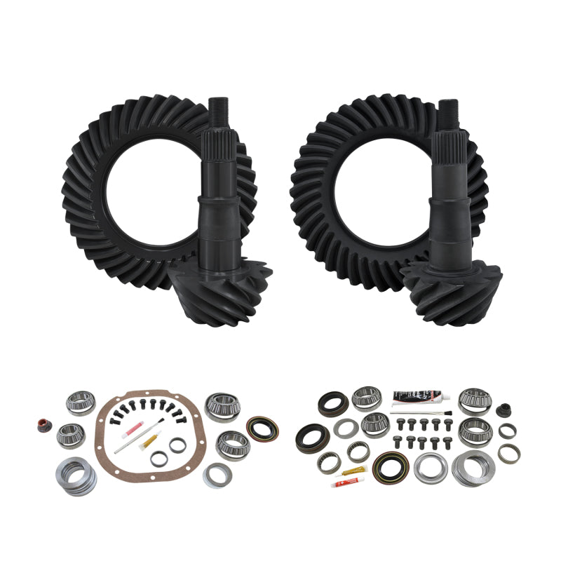 Yukon Gear & Install Kit Package for 09-14 Ford F150 8.8in Front & Rear 4.11 Ratio