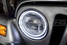 Cargar imagen en el visor de la galería, Oracle 7in Round Surface Mount LED Headlight Halo Kit - Amber