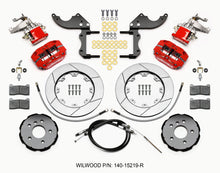 Cargar imagen en el visor de la galería, Wilwood Dynapro Radial4 / MC4 Rear Kit 12.19 Red 2014-2015 Mini Cooper w/Lines &amp; Cables