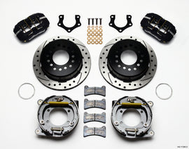 Wilwood Dynapro Low-Profile 11.00in P-Brake Kit Drilled Mopar/Dana 2.50in Off w/Snap Ring Bearing