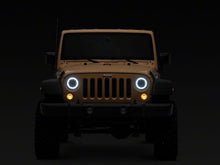 Cargar imagen en el visor de la galería, Raxiom 07-18 Jeep Wrangler JK 7-Inch V2 Dragon Eye LED Headlights- Black Housing- Clear Lens
