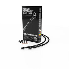 Cargar imagen en el visor de la galería, Goodridge 11-14 Harley-Davidson FLSTC Heritage CL (w/ABS) Black Front Brake Line w/Black Fitting
