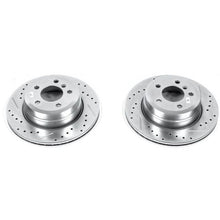 Cargar imagen en el visor de la galería, Power Stop 07-18 BMW X5 Rear Evolution Drilled &amp; Slotted Rotors - Pair