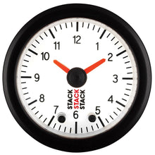 Cargar imagen en el visor de la galería, Autometer Stack Analog Clock Gauge - White