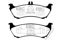 Cargar imagen en el visor de la galería, EBC 99-02 Mercedes-Benz M-Class (ML) ML320 3.2 Redstuff Rear Brake Pads