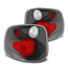 Cargar imagen en el visor de la galería, Raxiom 01-03 Ford F-150 Flareside Axial Series Version 2 Tail Lights- Carbon Fiber- Red/Clear Lens