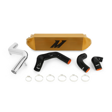 Cargar imagen en el visor de la galería, Mishimoto 2013+ Ford Focus ST Gold Intercooler w/ Polished Pipes