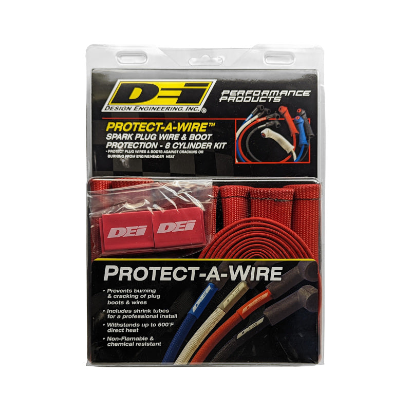 DEI Protect-A-Boot and Wire 4 Cylinder Kit - Red