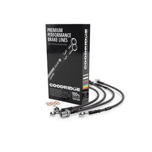 Cargar imagen en el visor de la galería, Goodridge 09-18 Nissan GT-R Stainless Steel Brake Lines - Premium Carbon