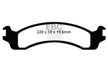 Cargar imagen en el visor de la galería, EBC 00-02 Dodge Ram 2500 Pick-up 5.2 2WD (Pad with wear sensor) Greenstuff Front Brake Pads