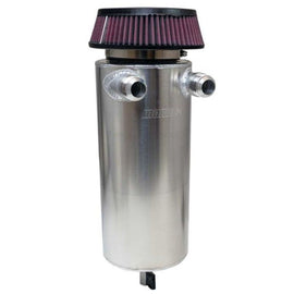 Moroso 6in Diameter Dual -16AN Inlet Aluminum Breather Tank Catch Can