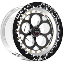 Cargar imagen en el visor de la galería, Weld Magnum III 15x10 / 5x120mm BP / 7.5in. BS Black Wheel - Black Single Beadlock MT