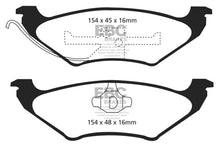 Cargar imagen en el visor de la galería, EBC 90-94 Ford Crown Victoria Greenstuff Rear Brake Pads