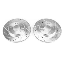 Cargar imagen en el visor de la galería, Power Stop 17-19 Hyundai Ioniq Front Evolution Drilled &amp; Slotted Rotors - Pair