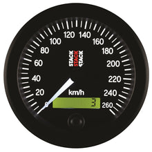 Cargar imagen en el visor de la galería, Autometer Stack 88mm 0-260 KM/H Electronic Speedometer - Black