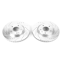 Cargar imagen en el visor de la galería, Power Stop 14-17 Nissan Leaf Front Evolution Drilled &amp; Slotted Rotors - Pair