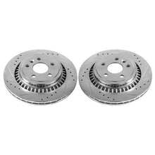Cargar imagen en el visor de la galería, Power Stop 10-17 Volvo XC60 Rear Evolution Drilled &amp; Slotted Rotors - Pair