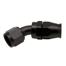 Cargar imagen en el visor de la galería, DeatschWerks 10AN Female Swivel 45-Degree Hose End PTFE (Incl Olive Insert) - Anodized Matte Black