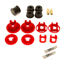 Cargar imagen en el visor de la galería, BMR 10-11 5th Gen Camaro Street Version Rear Cradle Bushing Kit (BK001 BK016) - Black/Red