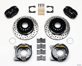 Wilwood Forged Dynalite P/S Park Brake Kit Drilled Chevy 12 Bolt-Spec 3.15in Bearing Staggered mt