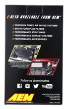 Cargar imagen en el visor de la galería, AEM 2.75 inch ID x 6 inch Base OD x 8 inch H DryFlow Conical Air Filter