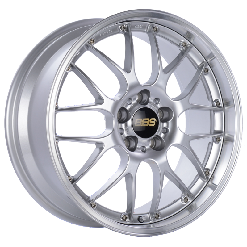 BBS RS-GT 18x8 5x130 ET50 CB71.6 Diamond Silver Center Diamond Cut Lip Wheel