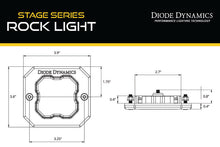 Cargar imagen en el visor de la galería, Diode Dynamics Stage Series Rock Light Flush Mount Adapter Kit (one)